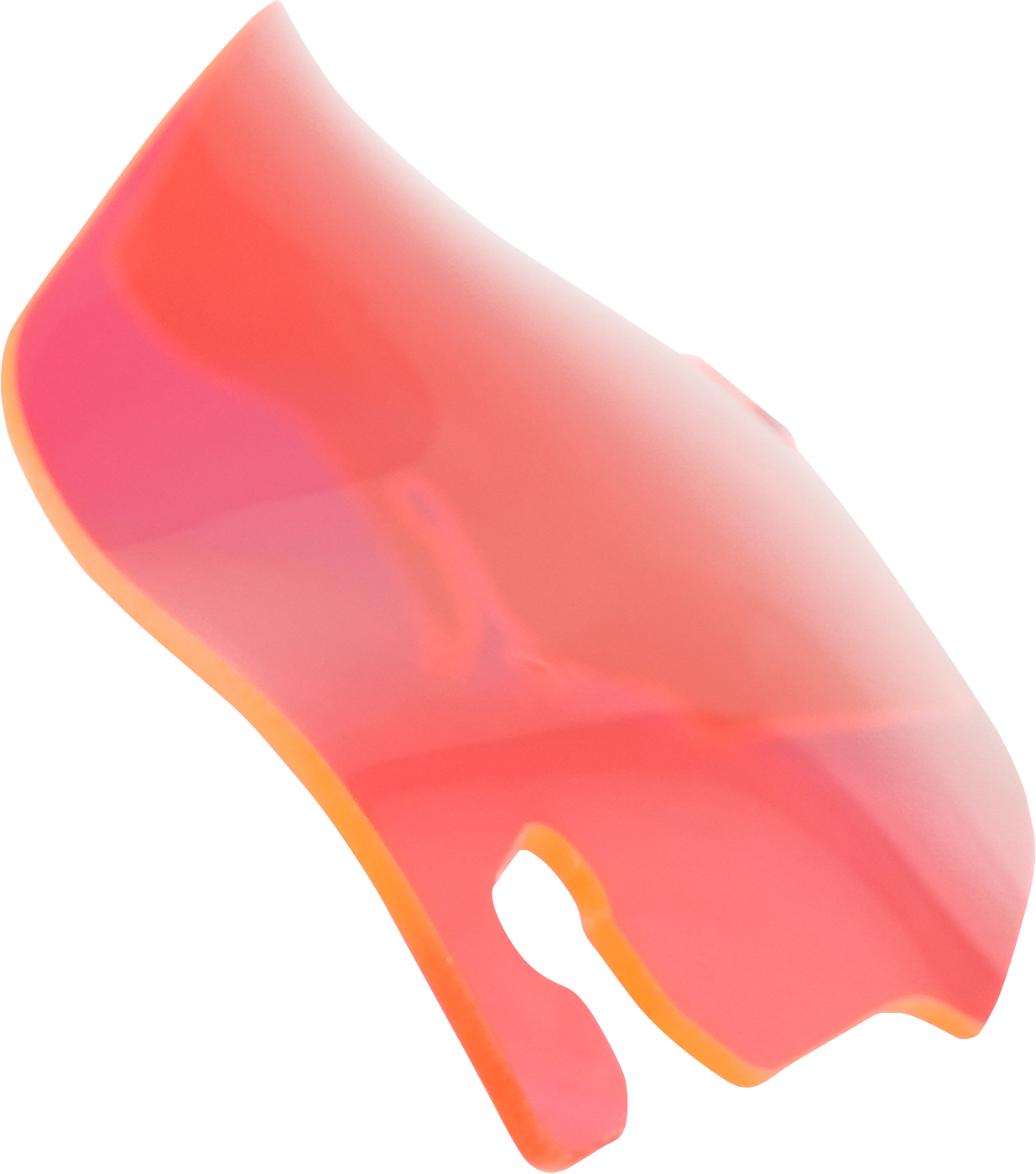 KLOCK WERKS Ice Flare® Windshield - 3-1/2" - Pink Ice - '96-'13 FLHT/FLHX KWW-01-0655