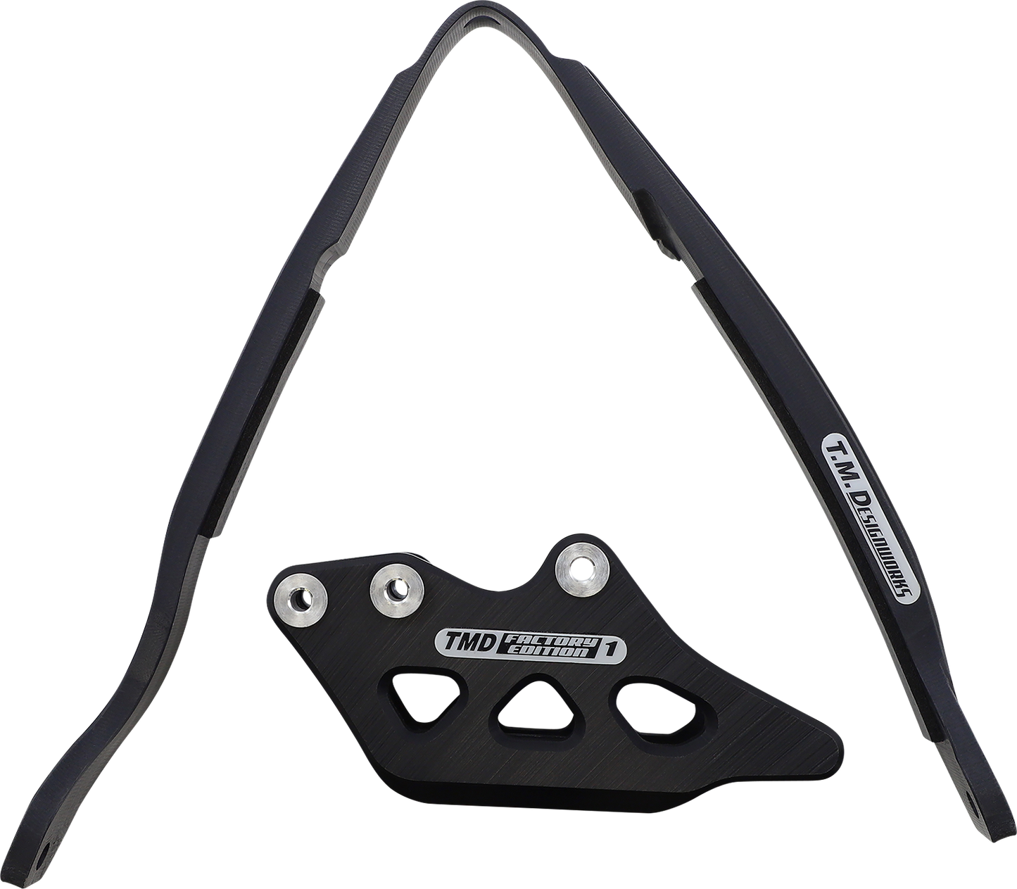 T.M. DESIGNWORKS Chain Guide/Slider - Yamaha - Black YCP-K09-BK