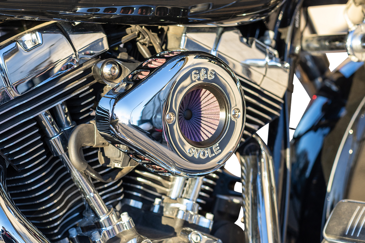 S&S CYCLE Air Stinger Stealth Air Cleaner Kit - Chrome 170-0719A