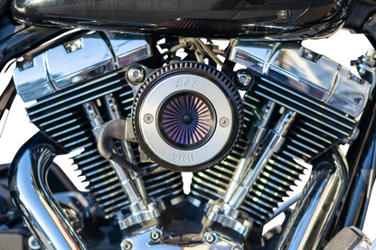 S&S CYCLE Air Stinger Stealth Air Cleaner Kit - Chrome Ring 170-0715A