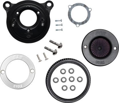 S&S CYCLE Air Stinger Stealth Air Cleaner Kit - Chrome Ring 170-0715A