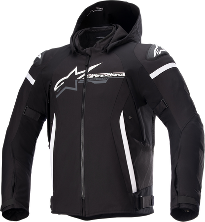 ALPINESTARS Zaca Waterproof Jacket - Black/White - Large 3206423-12-L