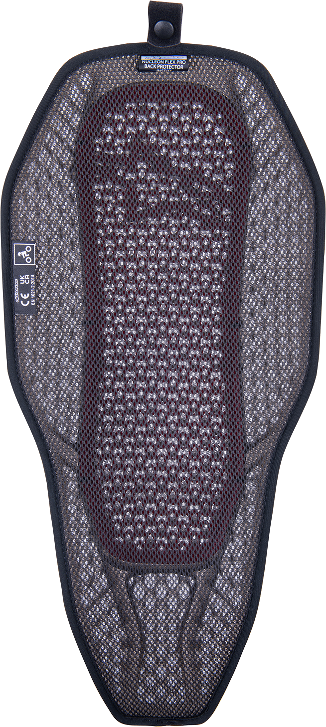 ALPINESTARS Nucleon Flex PROi Full Back Protector Insert - Transparent Smoke/Red - Medium 6526323-003-M