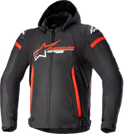 ALPINESTARS Zaca Waterproof Jacket - Black/Bright Red/White - Large 3206423-1342-L