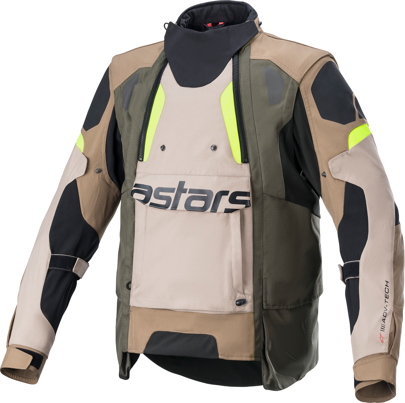 ALPINESTARS Halo Drystar® Jacket - Black/Sand/Yellow - 2XL 3204822-865-2X