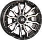 HIGH LIFTER HL21 22x7 Gloss Black Wheel with Machined Accents and Bolt-In Center Cap