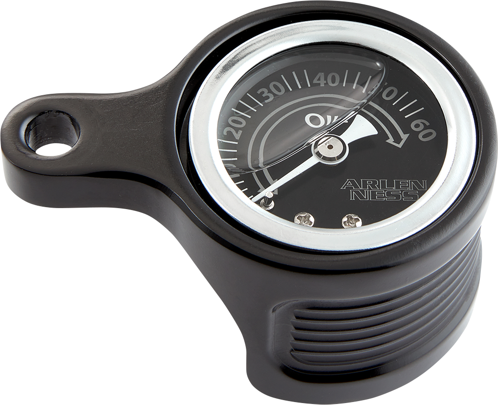 ARLEN NESS Oil Pressure Gauge Kit - Method® - Black Anodized 610-101