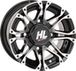 HIGH LIFTER HL3 12x7 Rear Wheel with Gloss Black Finish and Machined Accents