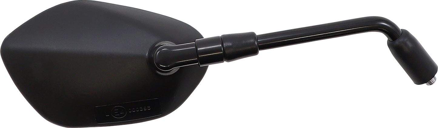 EMGO Mirror - OEM - Replacement - Side View - Oblong - Black - Right - Each 20-55311