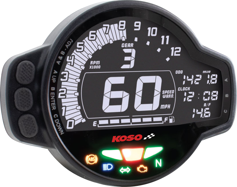 KOSO NORTH AMERICA MS-01 Multifunction Gauge - Honda - Grom BA078100-GR