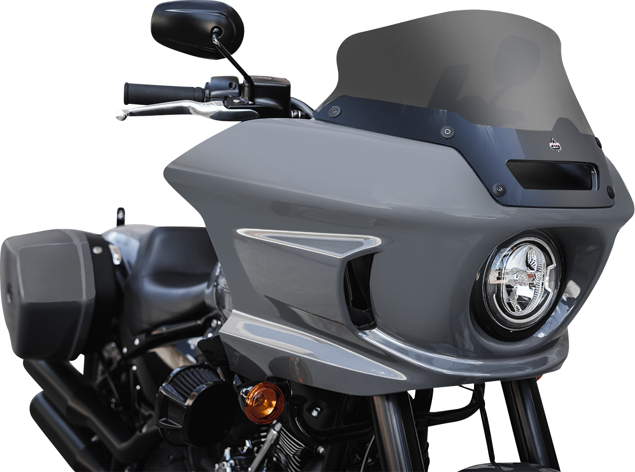 KLOCK WERKS Flare® Windshield - 6" - Dark Smoke - FXLRST KWW-02-0607-DS