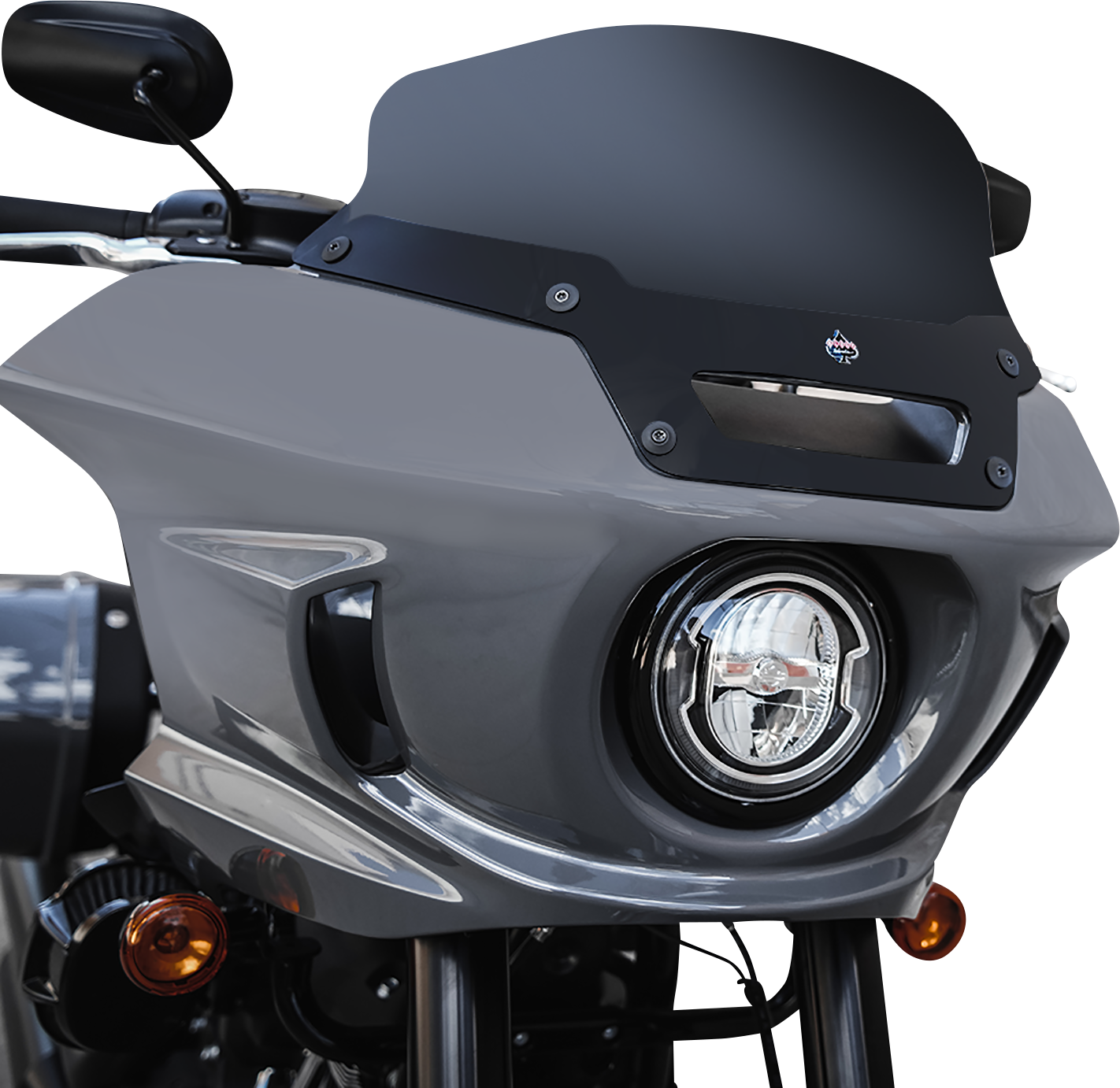 KLOCK WERKS Flare® Windshield - 6" - Dark Smoke - FXLRST KWW-02-0607-DS
