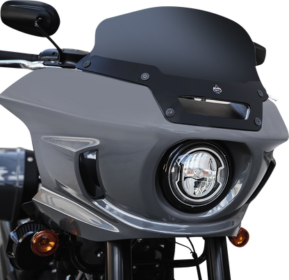 KLOCK WERKS Flare® Windshield - 6" - Dark Smoke - FXLRST KWW-02-0607-DS