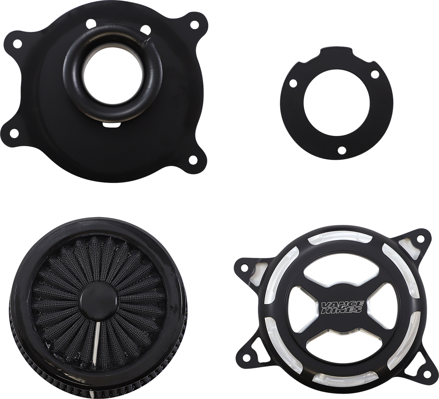 VANCE & HINES VO2 X Air Intake Kit - Black Contrast 42343