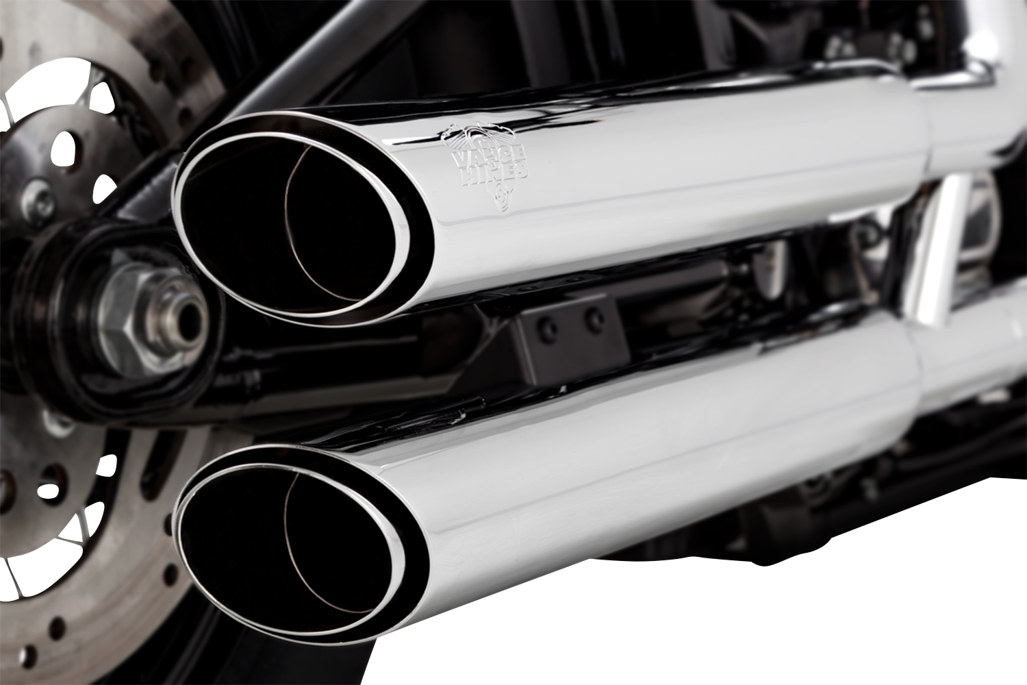 VANCE & HINES 3" Twin Slash Slip-On Muffler - Chrome 16376