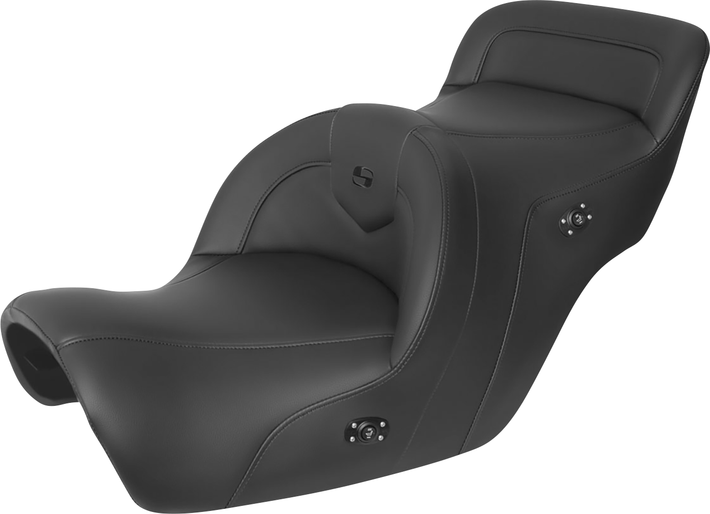 SADDLEMEN Heated Roadsofa™ Seat - Without Backrest - Black H88-07-187HCT