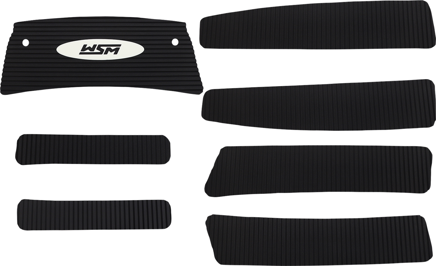 WSM WaveRaider Traction Mat – Non-Adhesive Black Floorboard Grip Set