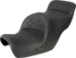 SADDLEMEN RoadSofa™ Seat - without Backrest - Full Lattice Stitch - Black - Heated - GL1500 '88-'00 H88-07-182HCT
