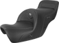 SADDLEMEN Heated Roadsofa™ Carbon Fiber Seat - Without Backrest - Black - GL '88-'00 H88-07-185HCT