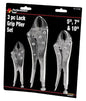 3PC LOCK GRIP PLIERS SET
