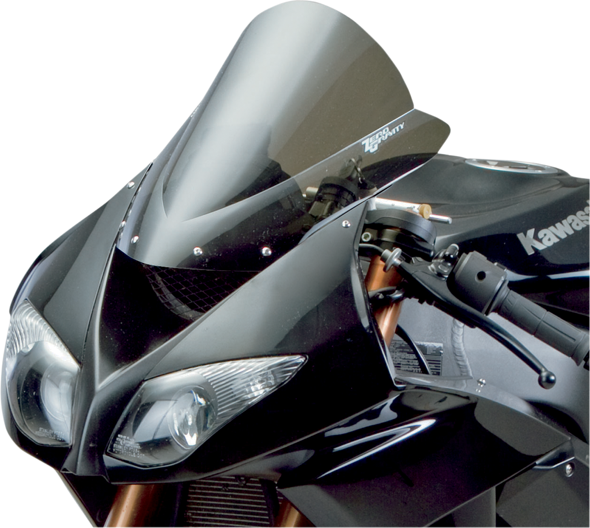 ZERO GRAVITY Double Bubble Windscreen - Light Smoke - ZX-10R 16-262-02
