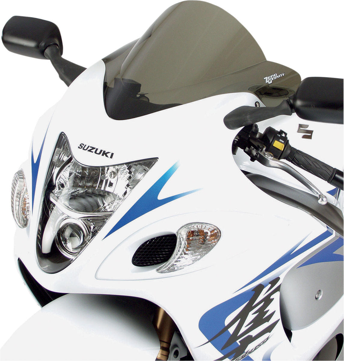 ZERO GRAVITY Double Bubble Windscreen - Light Smoke - Hayabusa 16-134-02