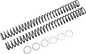 Race Tech FRSP 444750 Chrome Silicon Steel Fork Spring – 0.50 kg/mm