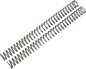 Race Tech FRSP 434949 Chrome Silicon Steel Fork Springs - 0.49 kg/mm
