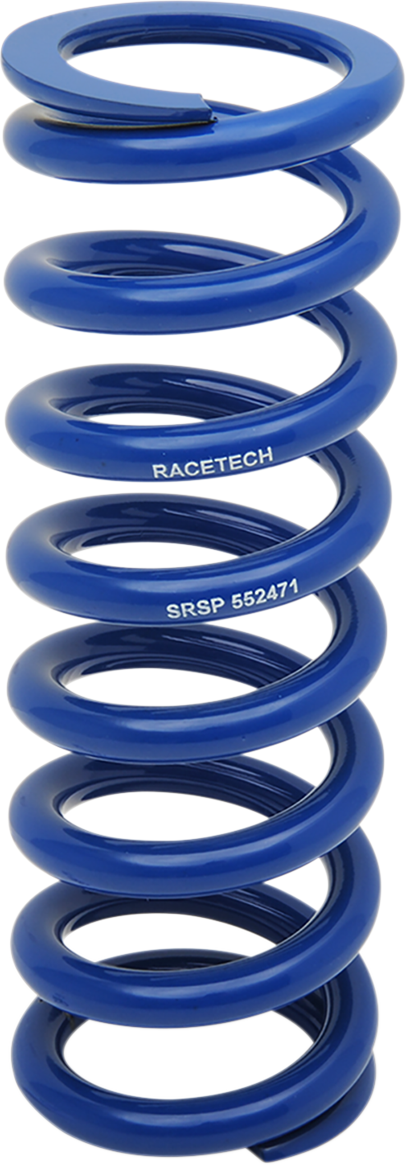 Race Tech SRSP 552471 Rear Shock Spring - Blue Sport Series, 397.59 lb/in Rate