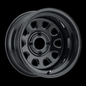 ITP Delta Black 12x7 Wheel with 4/156 Bolt Pattern and 12mm Bolt Holes