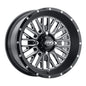 ITP Momentum Black/Machined 14x7-Inch Wheel – 4/156 Bolt Pattern, 5+2 Offset (+30mm)