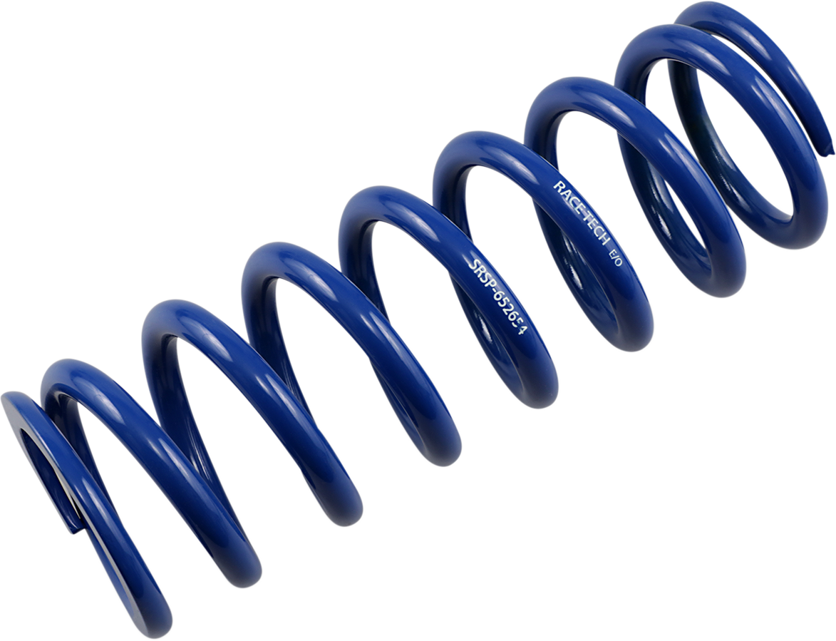 Race Tech SRSP 652654 Rear Blue Shock Spring - Race Series, 300 lb/in Spring Rate