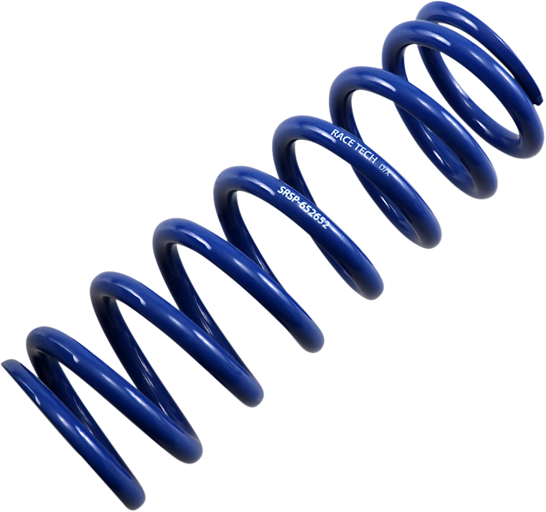 RACE TECH SRSP 652650 Rear Blue Shock Spring - Race Series, 280 lb/in Spring Rate
