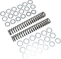 Race Tech FRSP S3827100 Chrome Silicon Steel Fork Springs - 1.00 kg/mm Stiffness for Enhanced Performance