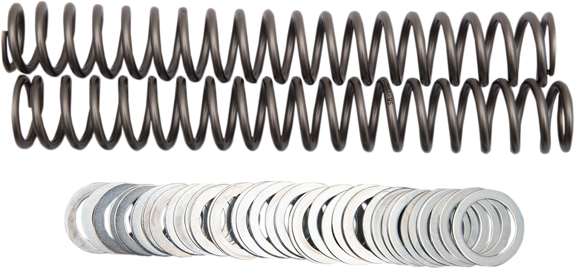 Race Tech FRSP S3827095 Chrome Silicon Steel Fork Springs - 0.95 kg/mm for Motorcycle Suspension