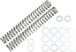 Race Tech FRSP S4031090 Chrome Silicon Steel Fork Springs - 0.90 kg/mm