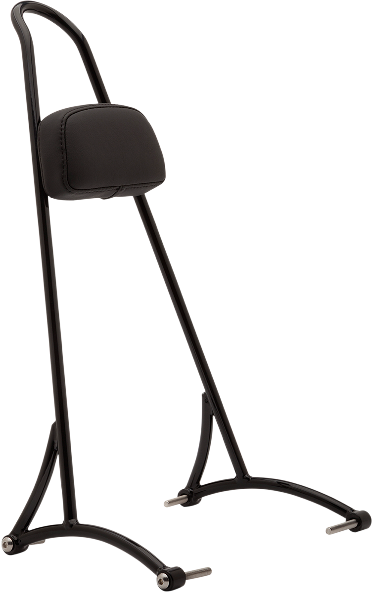 BURLY BRAND 20" Tall Sissy Bar - Black - HD Sportster '04-'22 B13-1501B