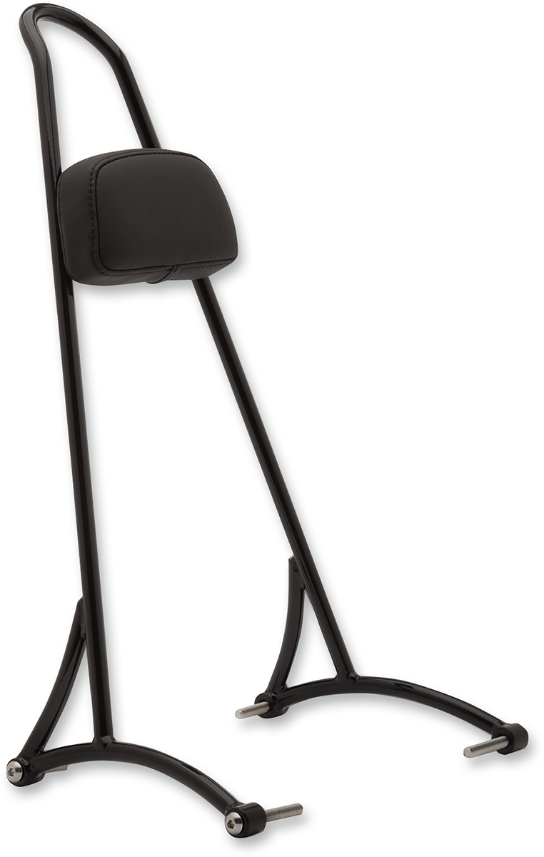 BURLY BRAND 20" Tall Sissy Bar - Black - HD Sportster '94-'03 B13-1503B