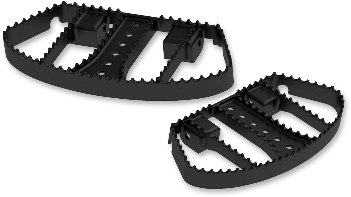BURLY BRAND MX Passenger Floorboards - Black - FL B13-1051B