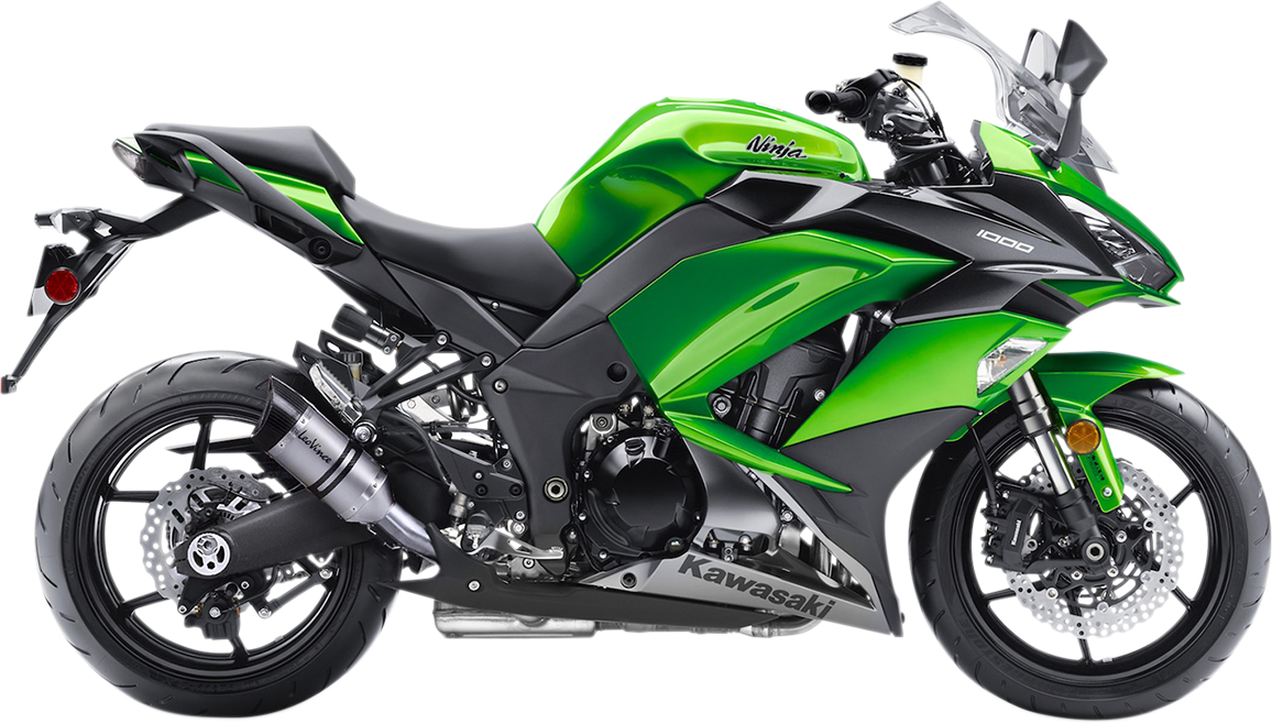 LEOVINCE LV Pro Slip-On Muffler - Stainless Steel/Carbon Fiber - Ninja 1000 14221E