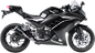 LEOVINCE LV-10 Slip-On Muffler - Black Stainless Steel - Ninja 300 15205BU