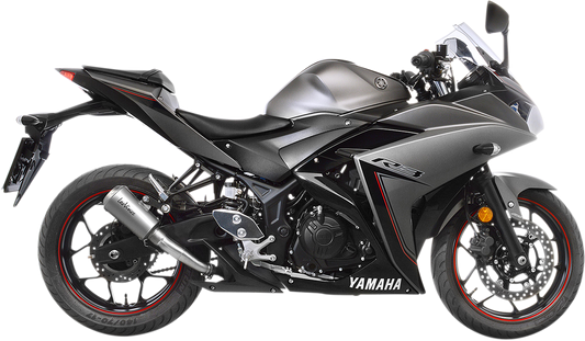 LEOVINCE LV-10 Slip-On Muffler - YZF-R3 - Stainless Steel 15212U