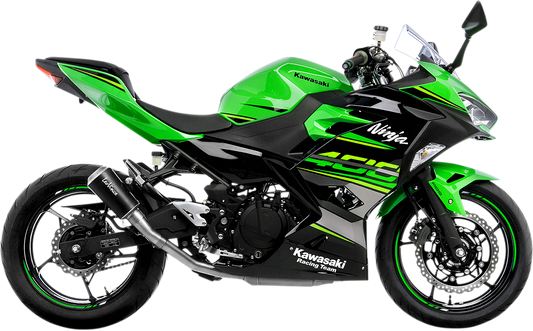 LEOVINCE LV-10 Slip-On Muffler - Black Stainless Steel - Ninja 400 15218BU