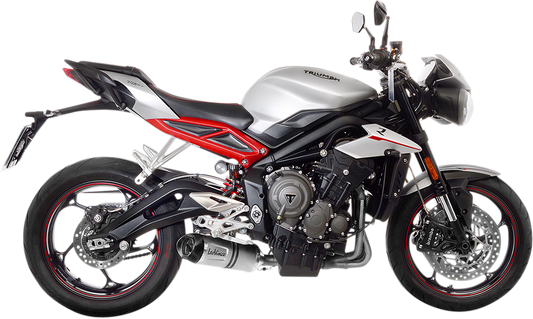LEOVINCE LV One Evo Slip-On Muffler - Stainless Steel - Street Triple 765 14288EU