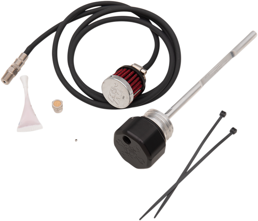 FEULING PARTS Vented Dipstick - Black - M8 Touring/Trike 3088