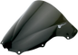 ZERO GRAVITY Double Bubble Windscreen - Dark Smoke - ZX6R/RR 16-245-19