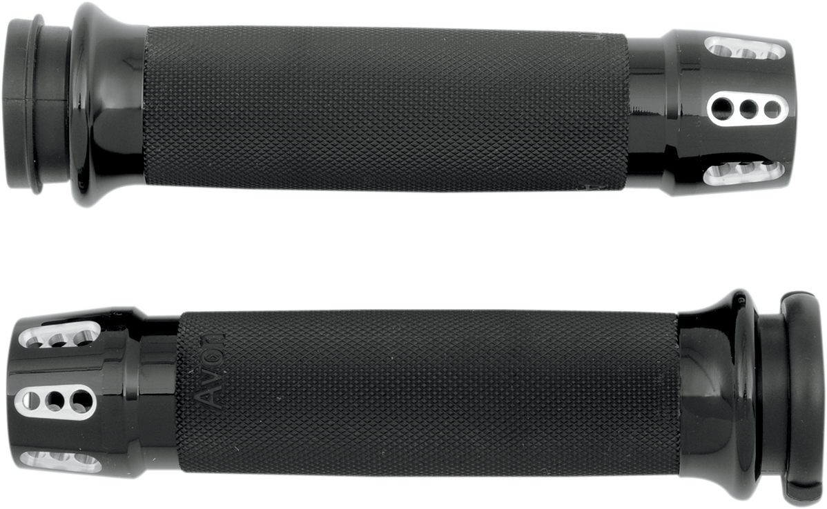 AVON GRIPS Gatlin Custom Grips - TBW - Black CC-86-AN-FL-GAT