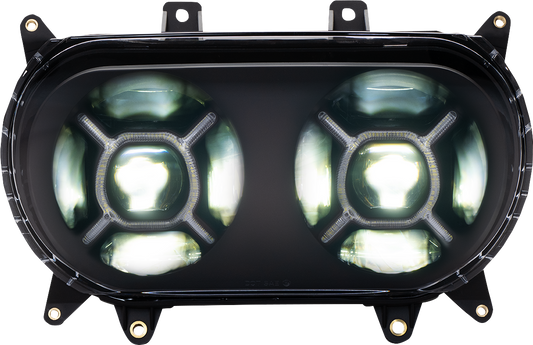 CUSTOM DYNAMICS LED Headlight - Black - FLTR CD-RG-H-B