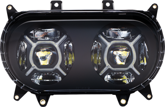 CUSTOM DYNAMICS ProGLOW™ Headlight - Black - Road Glide PG-RG-B