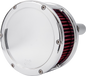 FEULING PARTS BA Series Air Cleaner Kit - Chrome - Red Filter 5437